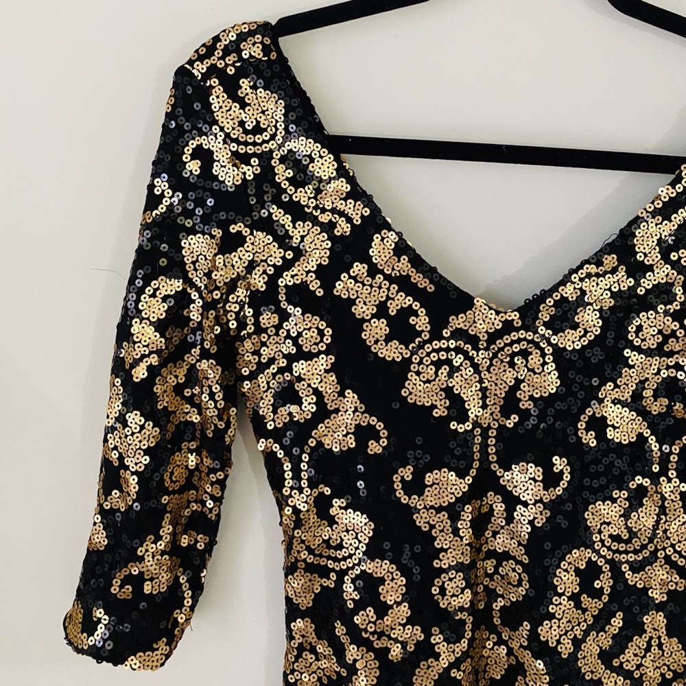 NWT. 🤎 Dynamite Glitz Cocktail Dress - Picture 2 of 6
